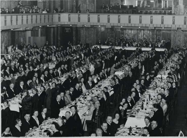 Rohkost-Dinner bei einer Veranstaltung von Walter Thiele in Berlin